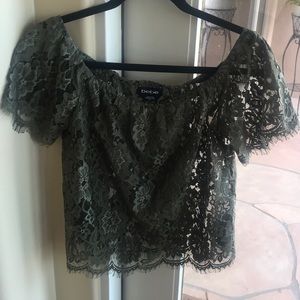 Super cute Bebe see through top